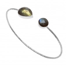 Labradorite silver designer bracelet